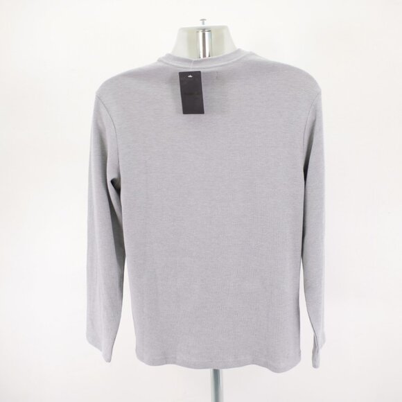 NEW Hurley Gray Waffle Knit Lightweight Sweater Medium Crew Neck Cotton Polyeste - Picture 7 of 11